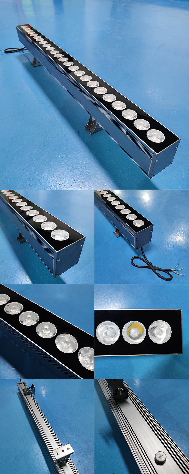 High Power IP66 Waterproof Outdoor DMX512 RGB AC220V 72W 144W LED Wall Washer Lighting for Landscape Architecture