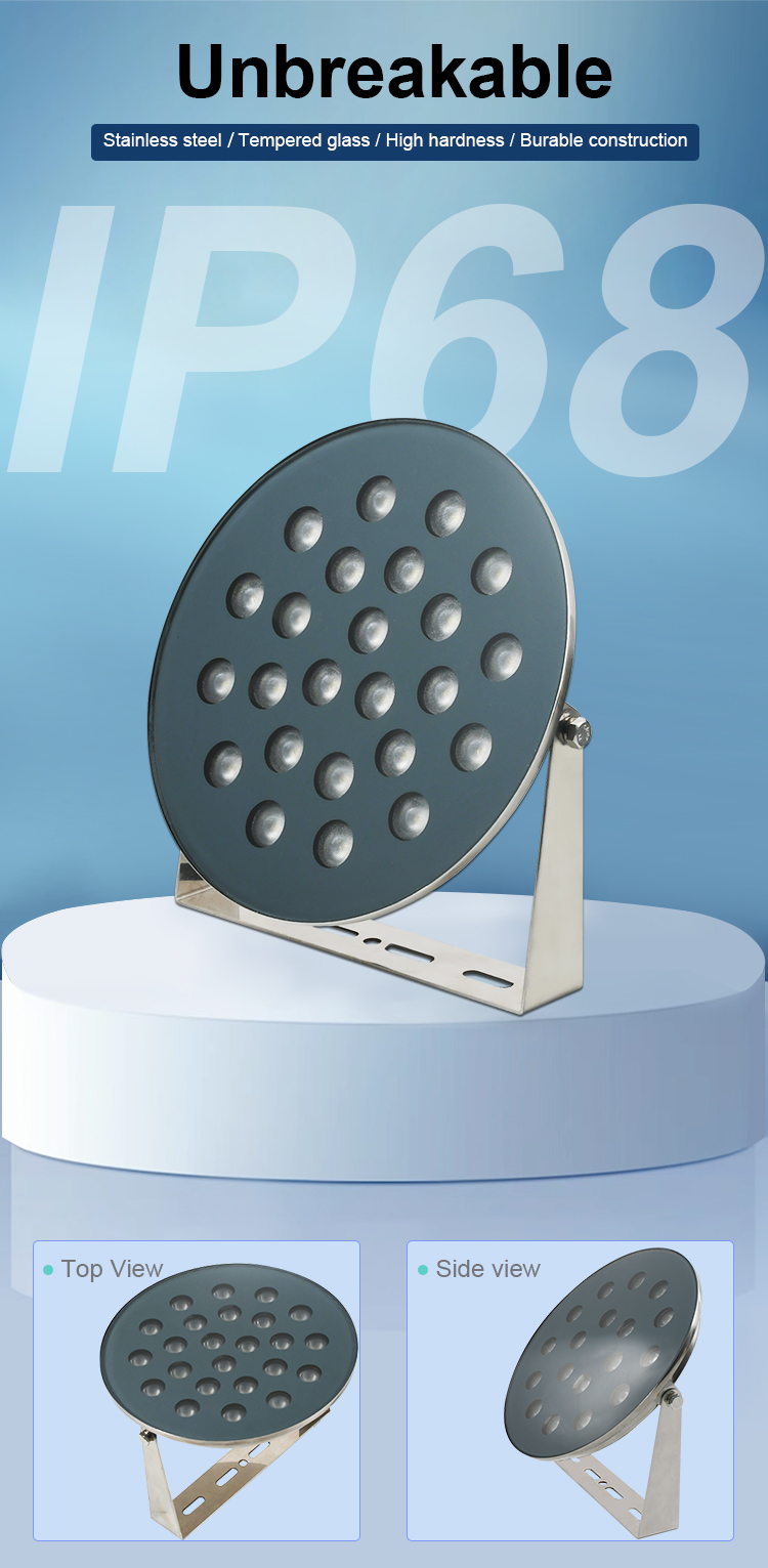 Ip68 3/6/9/12/18/24W Warm White Led Rgb Rgbw Green AC 12V Underwater Decorative Submersible LED Fountain Light for Pool