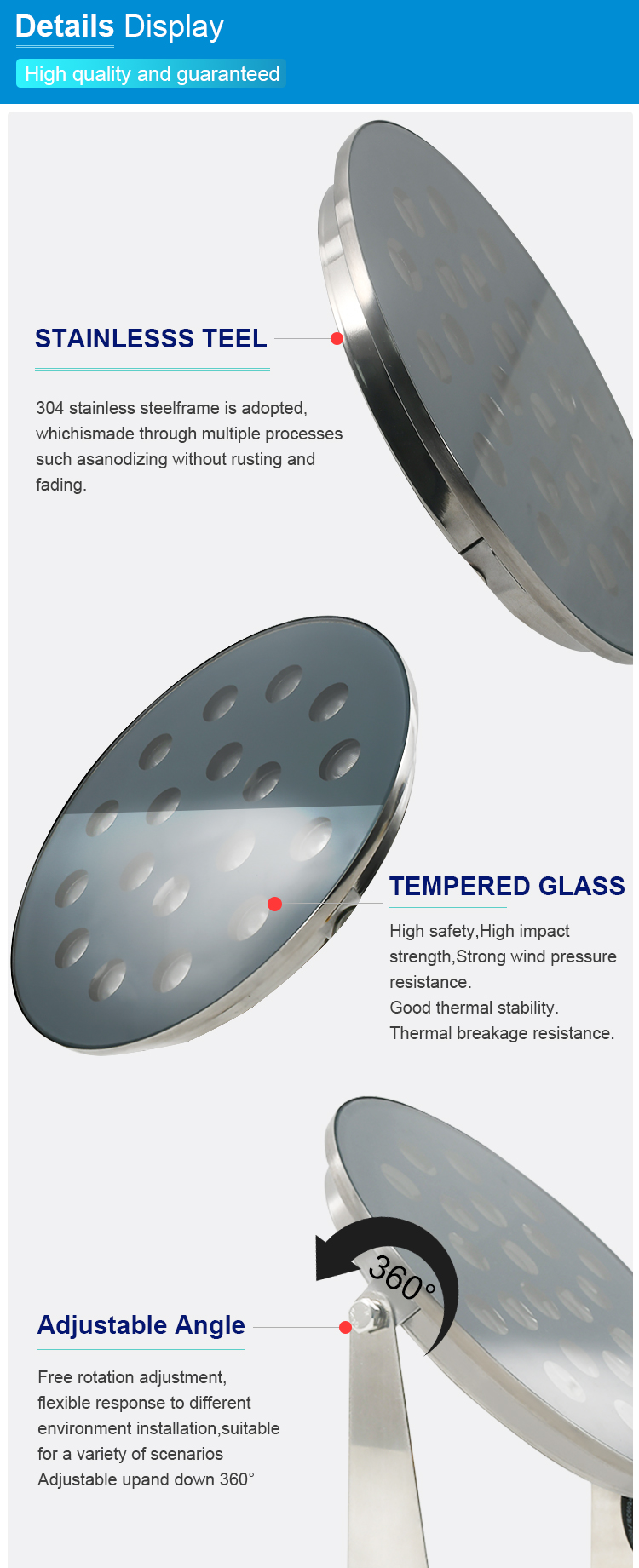 Ip68 3/6/9/12/18/24W Warm White Led Rgb Rgbw Green AC 12V Underwater Decorative Submersible LED Fountain Light for Pool