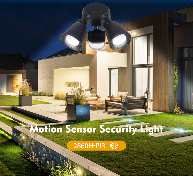 Factory direct sale of new courtyard double-head outdoor lights for home lighting LED integrated waterproof security light