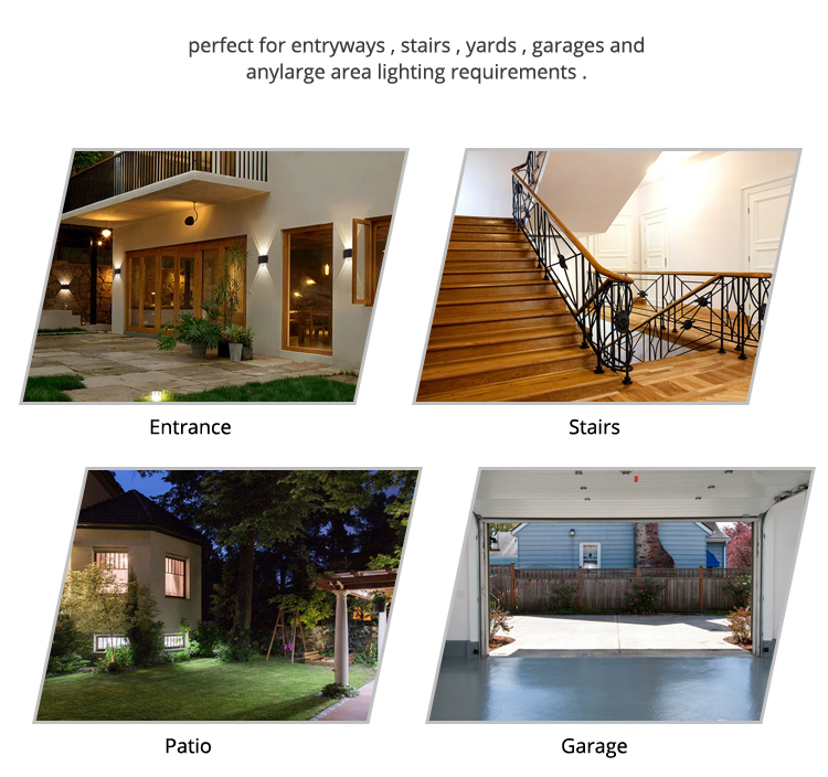 Factory direct sale of new courtyard double-head outdoor lights for home lighting LED integrated waterproof security light