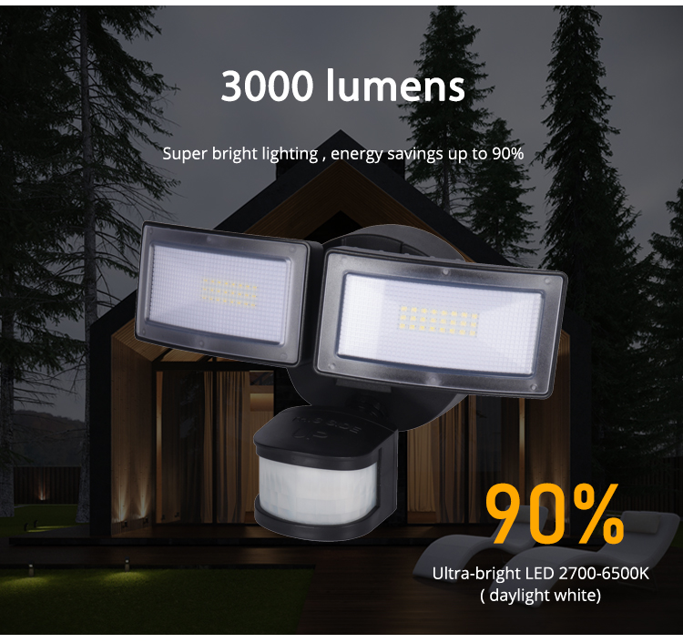 High-quality Outdoor Waterproof Wall Lamp for Home and Rural Use with Remote Co<i></i>ntrol Security Light