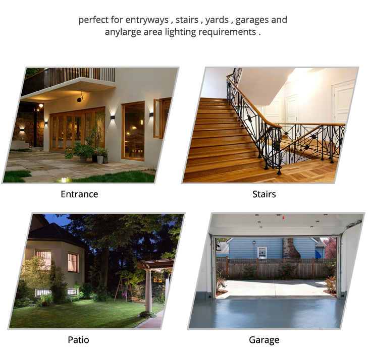 High-quality Outdoor Waterproof Wall Lamp for Home and Rural Use with Remote Co<i></i>ntrol Security Light