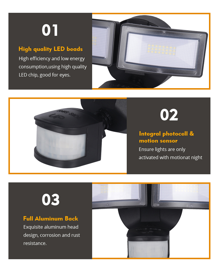 High-quality Outdoor Waterproof Wall Lamp for Home and Rural Use with Remote Co<i></i>ntrol Security Light