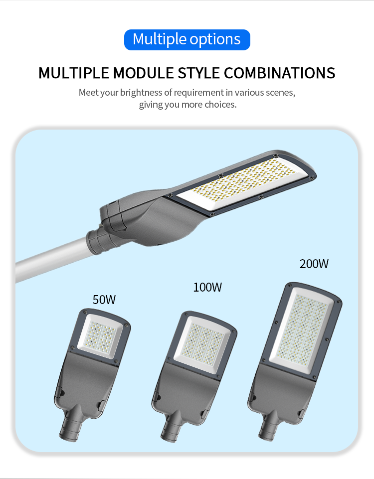 2023 New Free-tool Maintenance 100W 150W 200W Outdoor LED Street Light