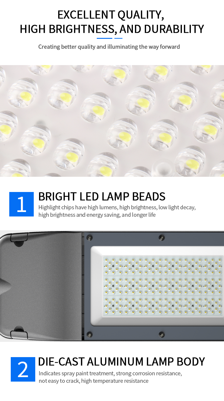 2023 New Free-tool Maintenance 100W 150W 200W Outdoor LED Street Light