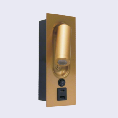 85-265V LED Hotel Bedside Reading Light, Recessed  Charging Wall Light WL5680picture3