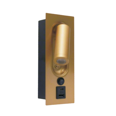 85-265V LED Hotel Bedside Reading Light, Recessed  Charging Wall Light WL5680picture1