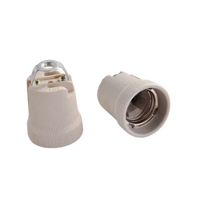 E27 Screw Style Vintage White Ceramic/Porcelain Bulb Holder BAS450picture1