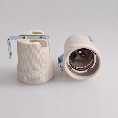 E27 Screw Style Vintage White Ceramic/Porcelain Bulb Holder BAS450picture7