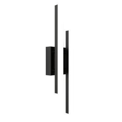 Simple Style LED Indoor Decorative Wall Lamp with Strip Shape Black Finish WL6260picture1